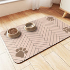 Alfombrilla extragrande impermeable de silicona para comedero de mascotas con base antideslizante