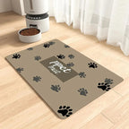 Alfombrilla extragrande impermeable de silicona para comedero de mascotas con base antideslizante