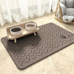 Alfombrilla extragrande impermeable de silicona para comedero de mascotas con base antideslizante