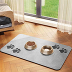 Alfombrilla extragrande impermeable de silicona para comedero de mascotas con base antideslizante