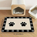 Alfombrilla extragrande impermeable de silicona para comedero de mascotas con base antideslizante