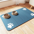 Alfombrilla extragrande impermeable de silicona para comedero de mascotas con base antideslizante