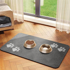 Alfombrilla extragrande impermeable de silicona para comedero de mascotas con base antideslizante