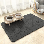 Alfombrilla extragrande impermeable de silicona para comedero de mascotas con base antideslizante