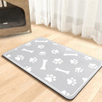 Alfombrilla extragrande impermeable de silicona para comedero de mascotas con base antideslizante