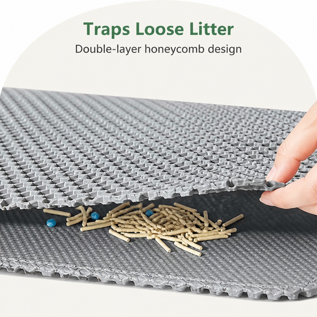 Alfombrilla para arena de doble capa impermeable y antideslizante