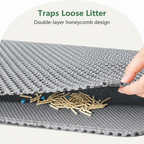 Alfombrilla para arena de doble capa impermeable y antideslizante