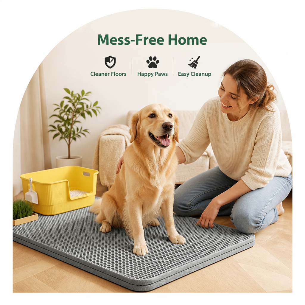 Alfombrilla para arena de doble capa impermeable y antideslizante