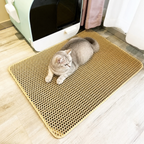 Alfombrilla para arena de doble capa impermeable y antideslizante
