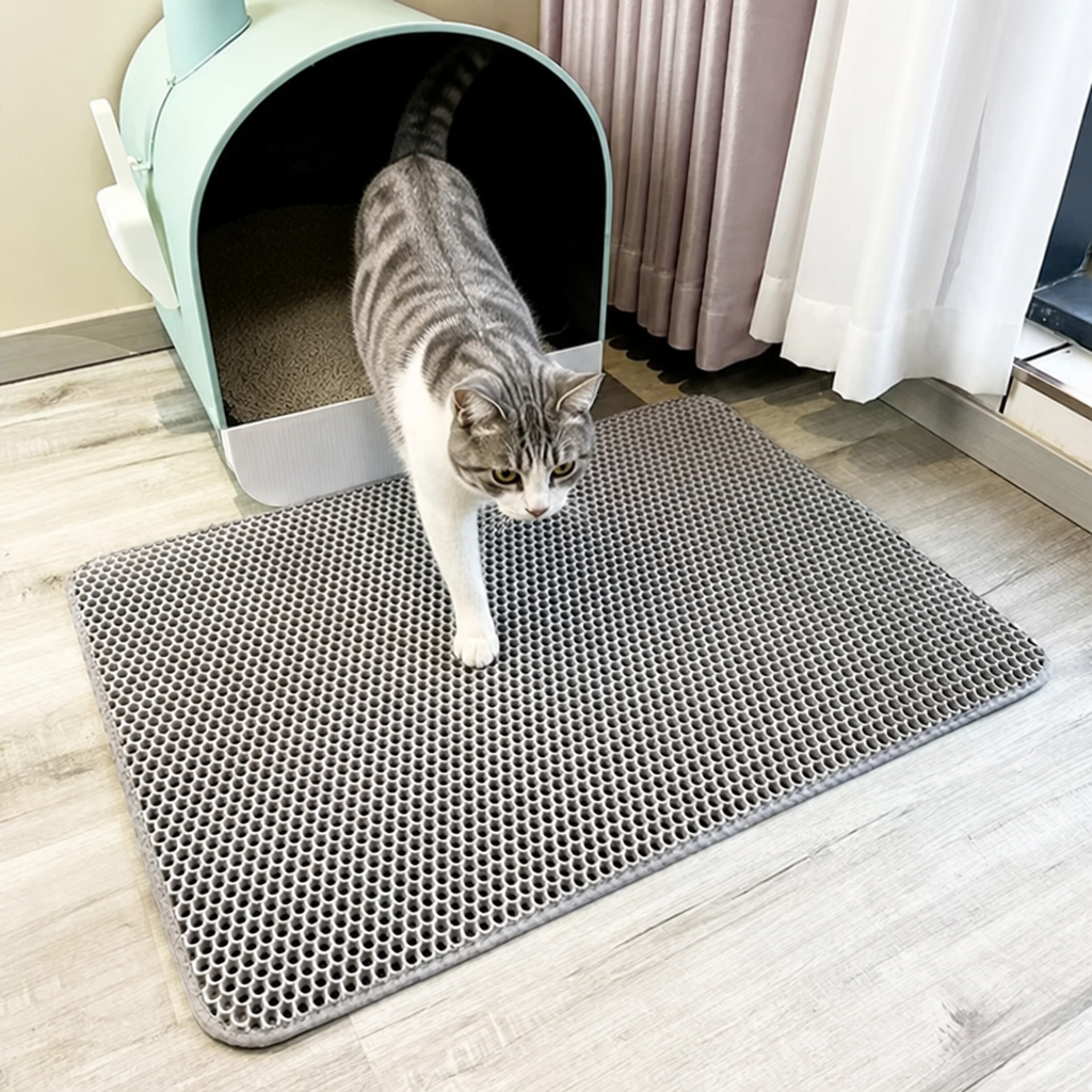 Alfombrilla para arena de doble capa impermeable y antideslizante