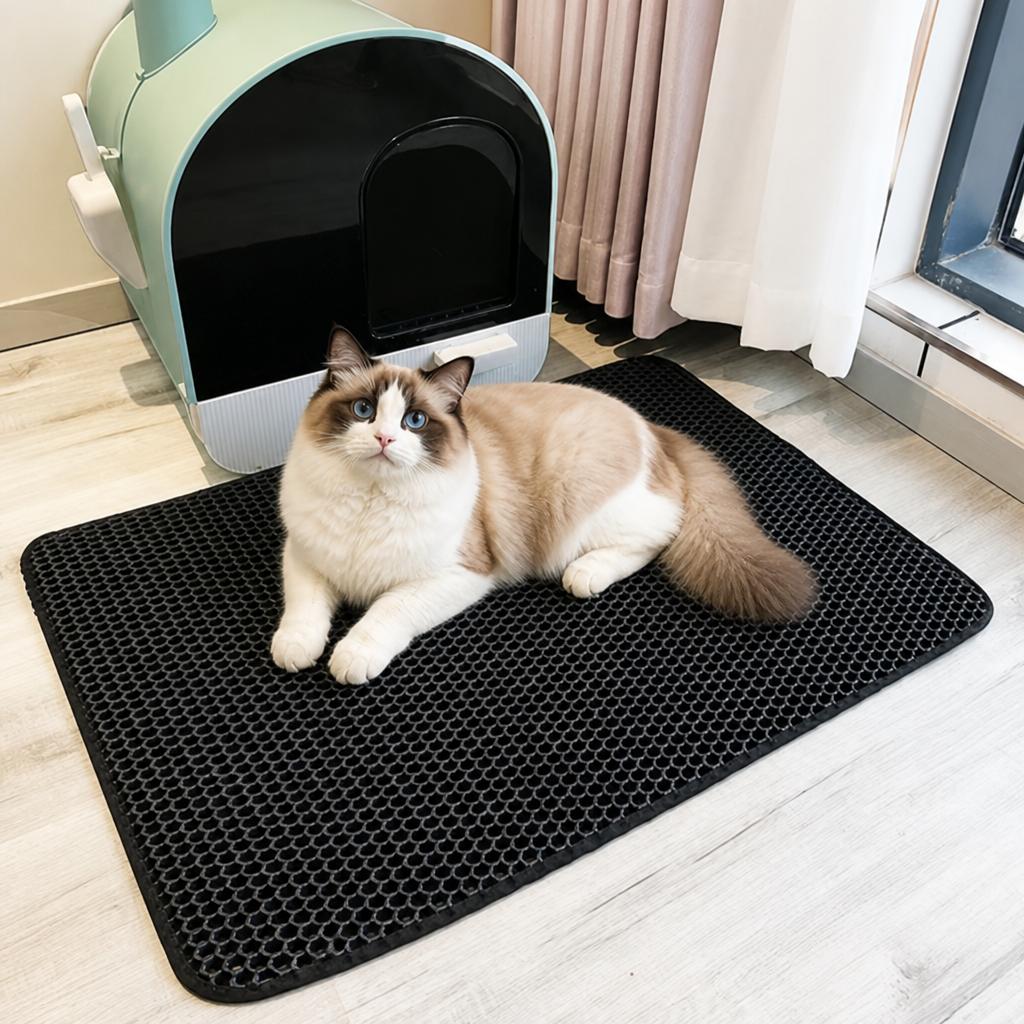 Alfombrilla para arena de doble capa impermeable y antideslizante