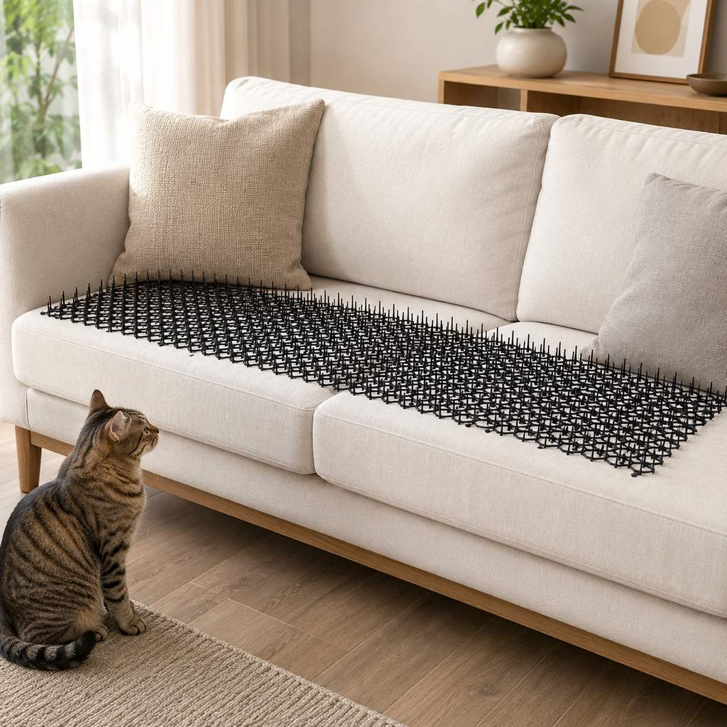 Alfombrillas Modulares Disuasorias para Gatos – Protege Sofás y Jardines de Arañazos y Excavaciones