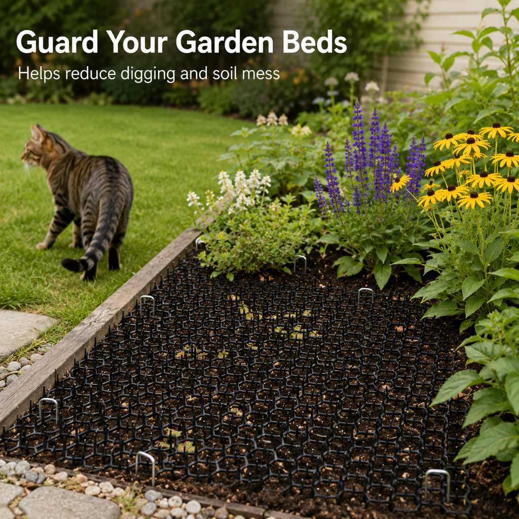 Alfombrillas Modulares Disuasorias para Gatos – Protege Sofás y Jardines de Arañazos y Excavaciones