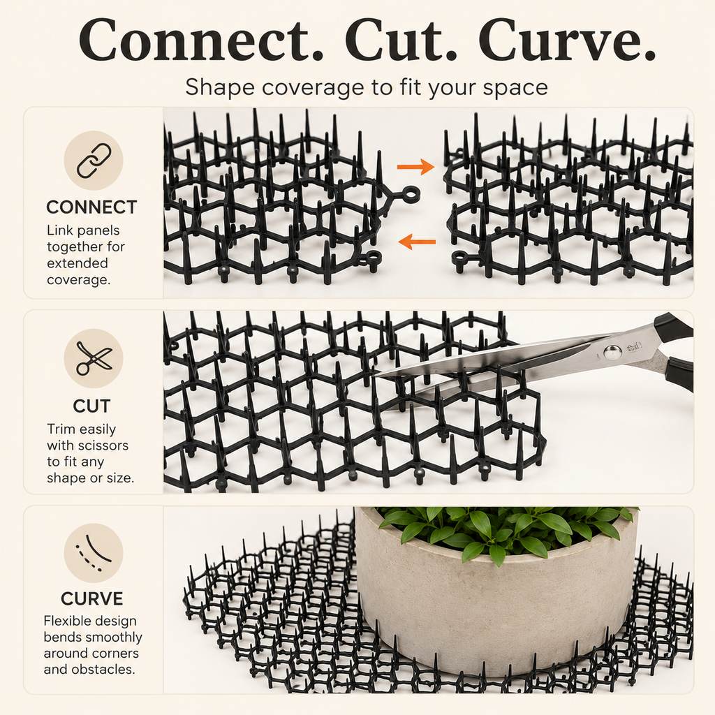 Alfombrillas Modulares Disuasorias para Gatos – Protege Sofás y Jardines de Arañazos y Excavaciones