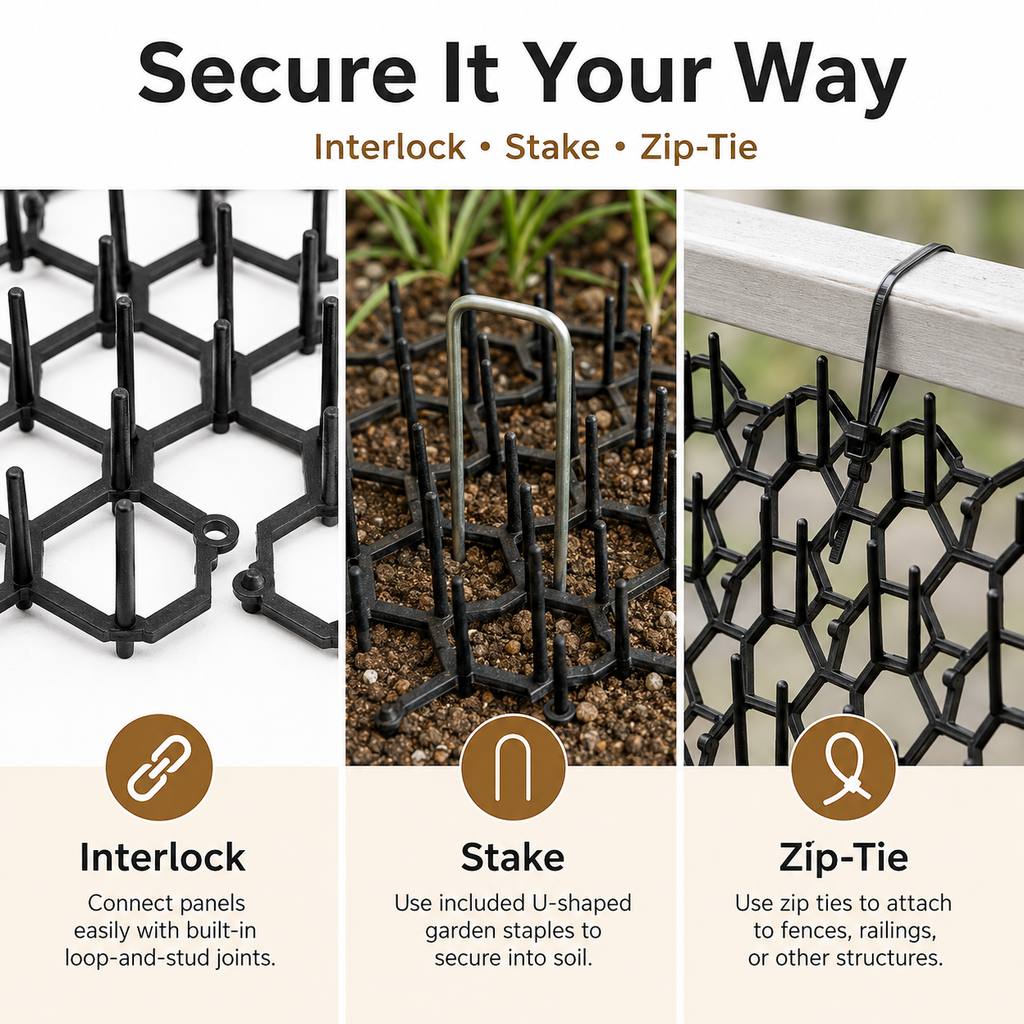 Alfombrillas Modulares Disuasorias para Gatos – Protege Sofás y Jardines de Arañazos y Excavaciones