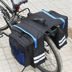 Alforjas dobles para bicicleta con montaje en portaequipajes trasero y 20 litros de capacidad