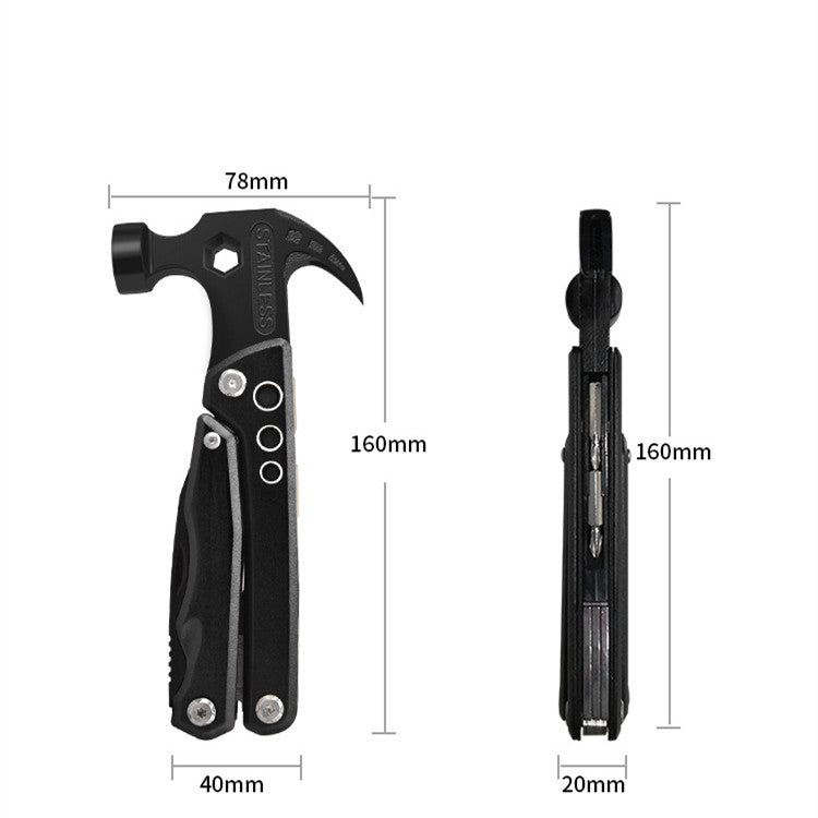 Alicate multiherramienta con martillo plegable