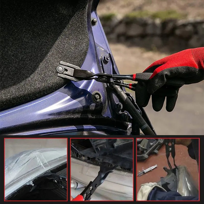 Alicate para extraer clips y grapas de tapicería