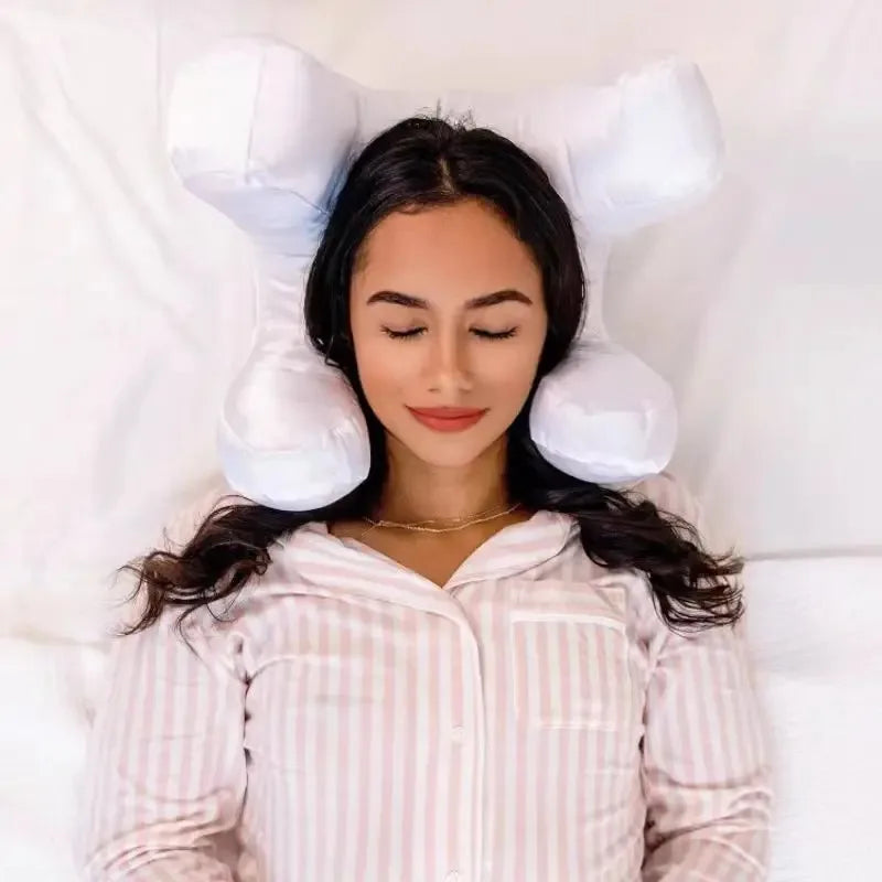 Almohada antiarrugas con funda de satén para un sueño reparador