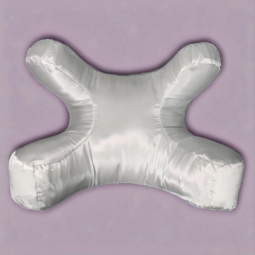 Almohada antiarrugas con funda de satén para un sueño reparador