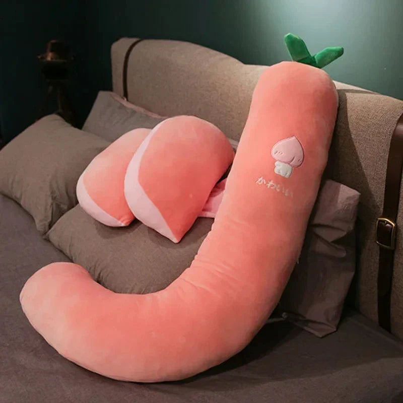 Almohada de apoyo lateral para embarazadas y descanso ergonómico