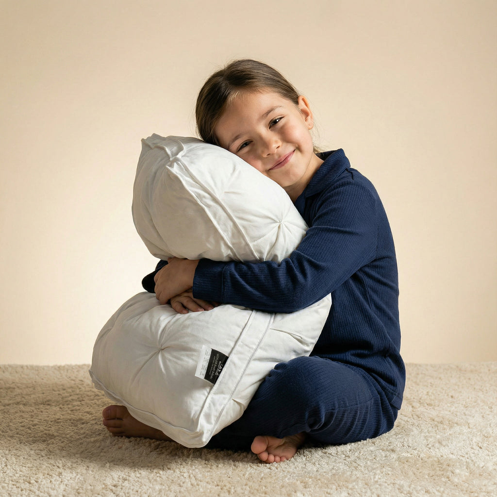 Almohada de plumón lujosa | Soporte suave para un sueño reparador | Funda de algodón transpirable