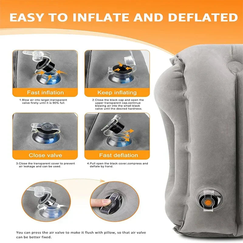Almohada de viaje ergonómica ComfortRest para cuello y cabeza