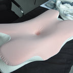 Almohada ergonómica de contorno con superficie refrigerante