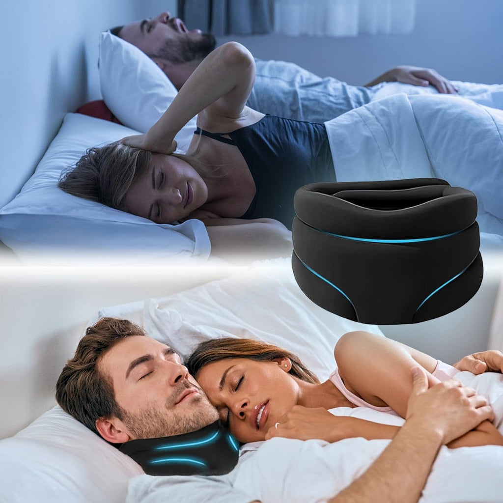 Almohada ergonómica unisex para mejorar el sueño y noches sin ronquidos