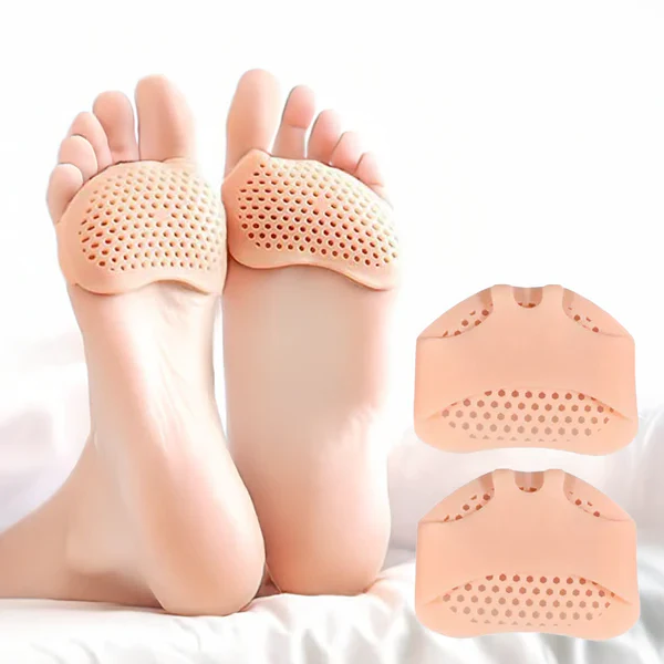 Almohadillas de gel transpirables para metatarsos con amortiguación del antepié
