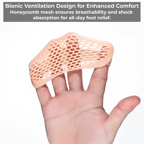 Almohadillas de gel transpirables para metatarsos con amortiguación del antepié