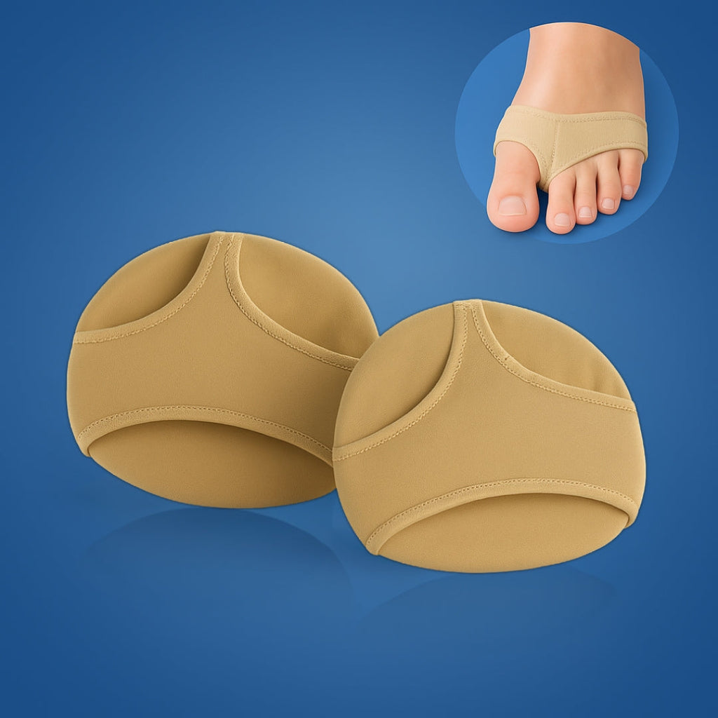 Almohadillas de gel metatarsales con funda para dedos para amortiguar el metatarso