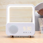 Altavoz Bluetooth 3 en 1 recargable con reloj y luz ambiental regulable