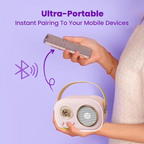 Altavoz Bluetooth portátil con micrófono inalámbrico