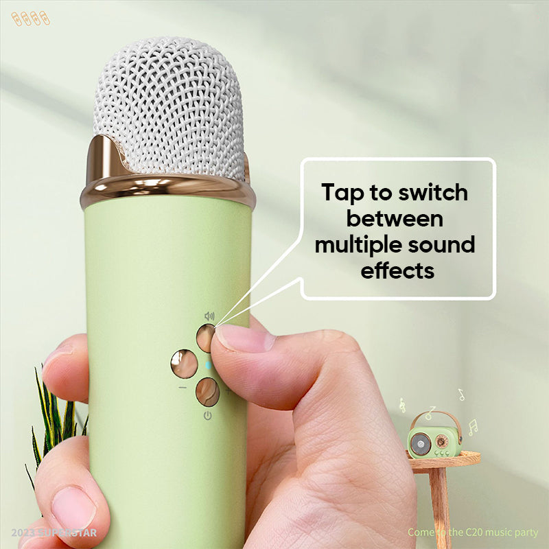 Altavoz Bluetooth portátil con micrófono inalámbrico