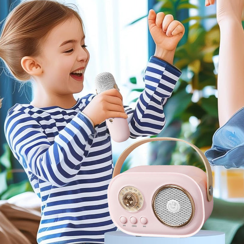Altavoz Bluetooth portátil con micrófono inalámbrico