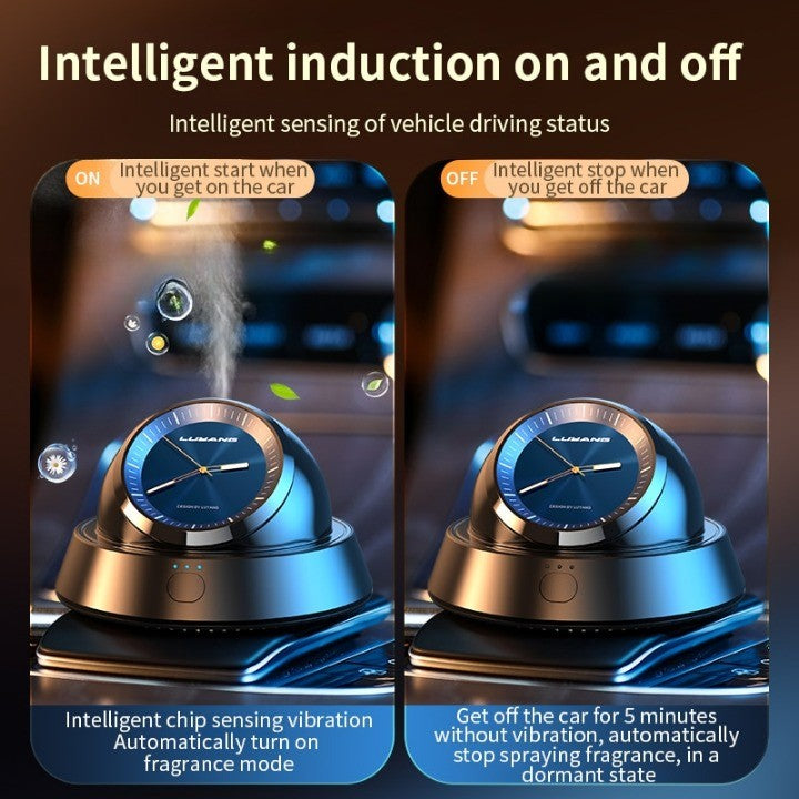Ambientador de coche con reloj digital Auto Aroma