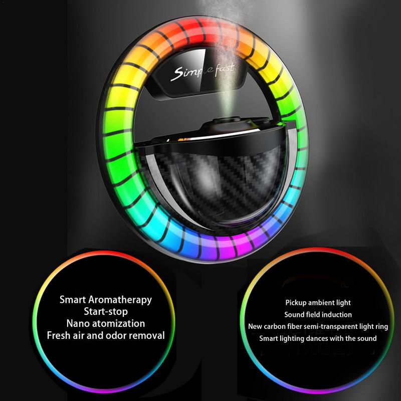 Ambientador de coche RGB Aroma Sprinkles con luces LED