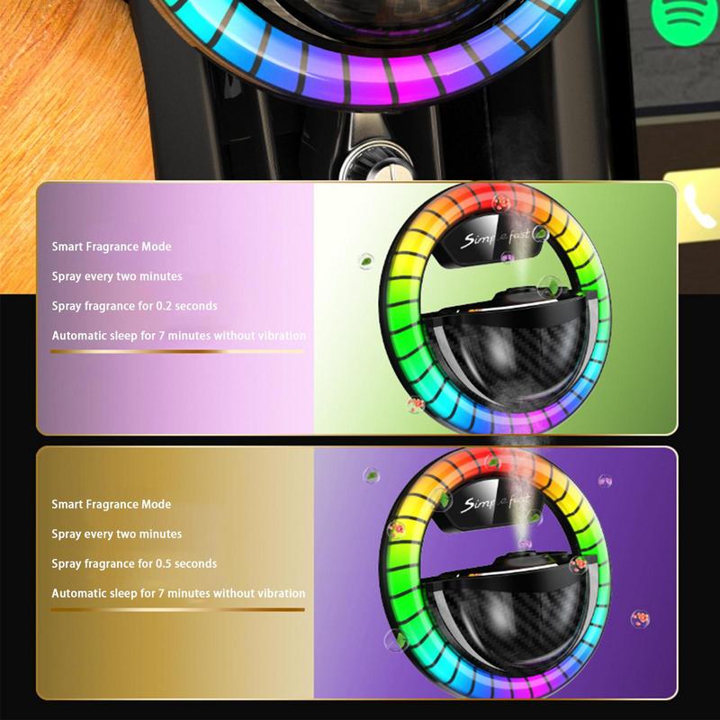 Ambientador de coche RGB Aroma Sprinkles con luces LED