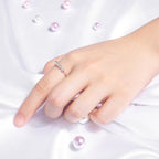 Anillo antiestrés giratorio de cuentas metálicas