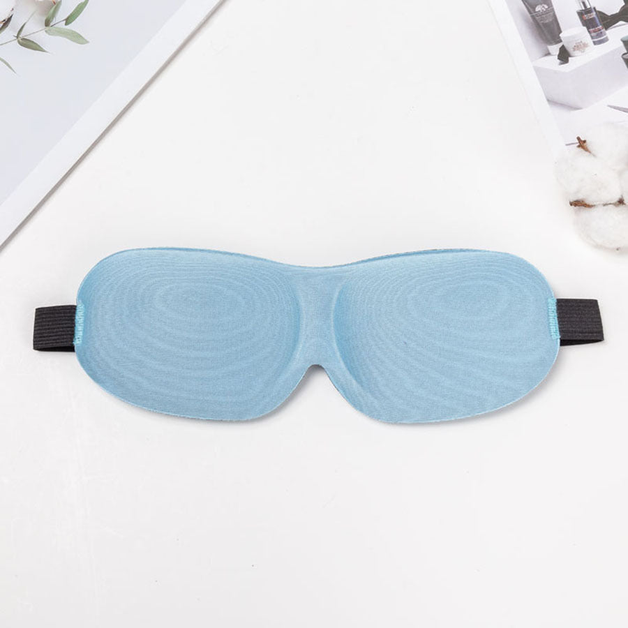 Antifaz de viaje unisex con bloqueo total de luz, carcasa termoformable de nailon y banda ancha de confort