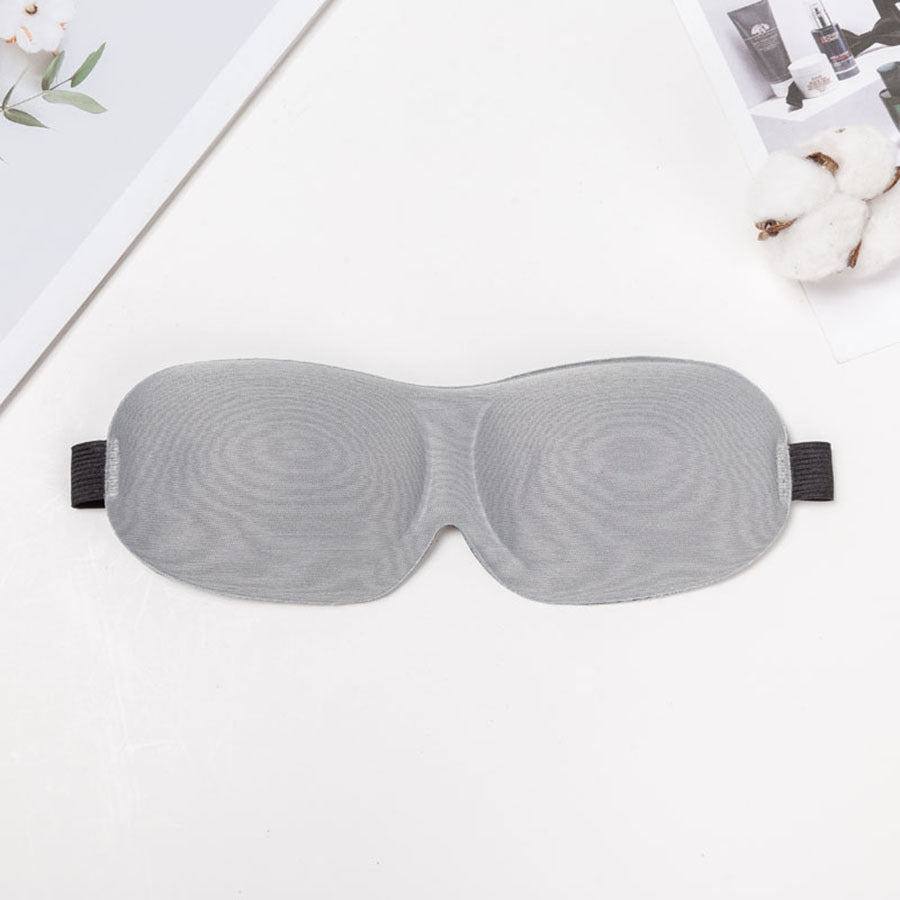 Antifaz de viaje unisex con bloqueo total de luz, carcasa termoformable de nailon y banda ancha de confort