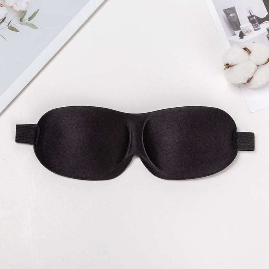 Antifaz de viaje unisex con bloqueo total de luz, carcasa termoformable de nailon y banda ancha de confort