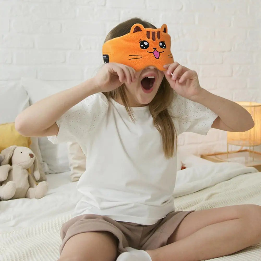 Antifaz para dormir con auriculares Bluetooth 2 en 1 para niños | Función audiolibros inalámbrica | Material suave para 