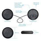 Antifaz para dormir con auriculares Bluetooth 2 en 1 para niños | Función audiolibros inalámbrica | Material suave para 