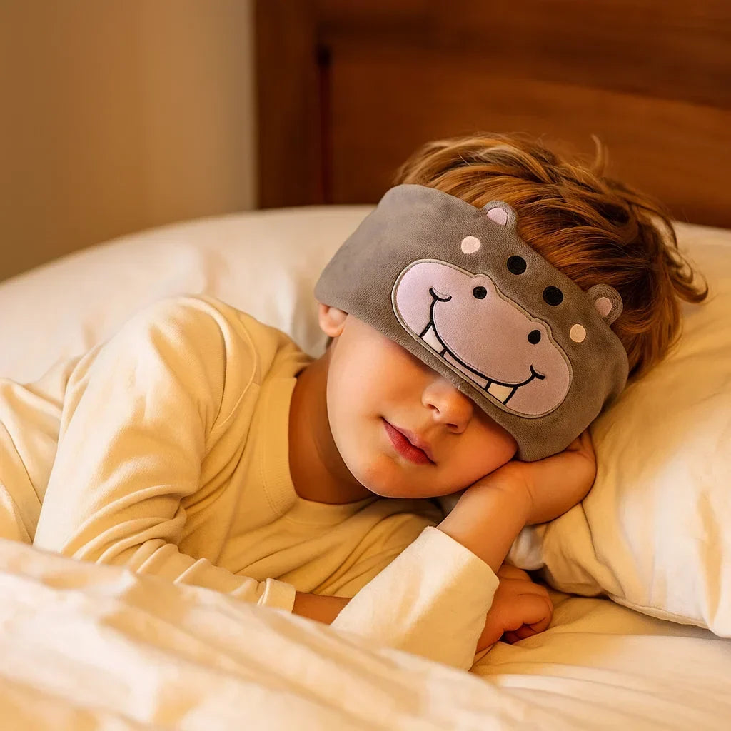 Antifaz para dormir con auriculares Bluetooth 2 en 1 para niños | Función audiolibros inalámbrica | Material suave para 