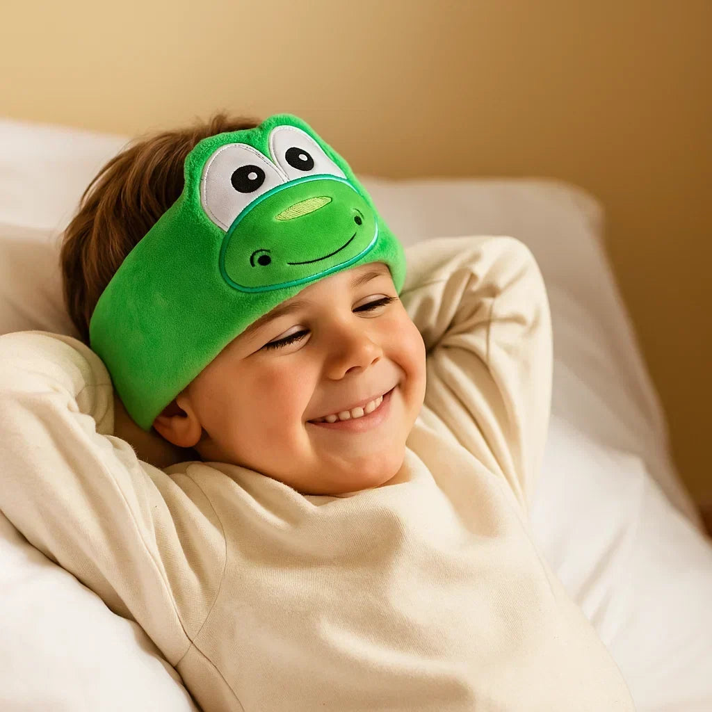 Antifaz para dormir con auriculares Bluetooth 2 en 1 para niños | Función audiolibros inalámbrica | Material suave para 