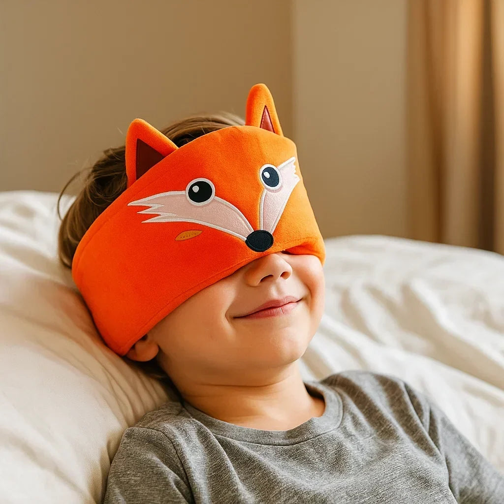 Antifaz para dormir con auriculares Bluetooth 2 en 1 para niños | Función audiolibros inalámbrica | Material suave para 