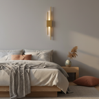Aplique de pared Glitch | Lámpara LED regulable con control táctil y mando a distancia