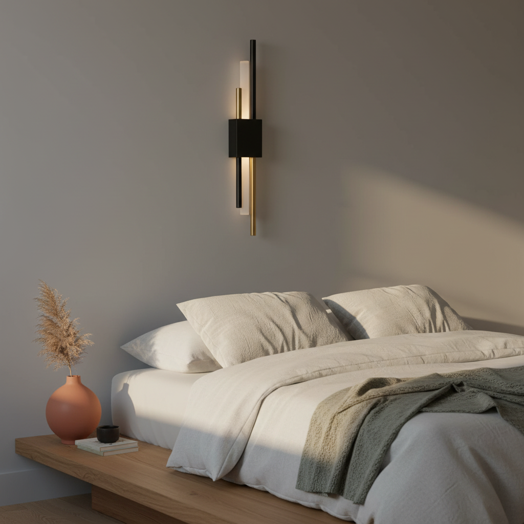 Aplique de pared Glitch | Lámpara LED regulable con control táctil y mando a distancia